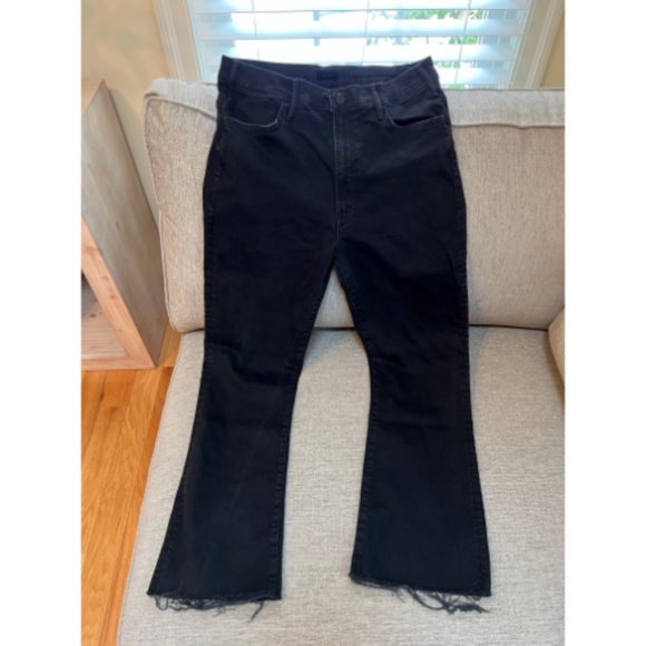 MOTHER The Hustler Ankle Fray - Size 31 Black - Picture 2 of 7